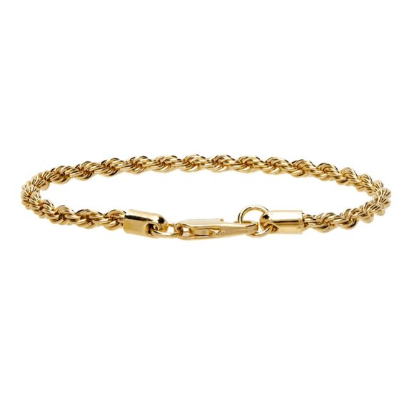 Laura Lombardi | Gold Rope Chain Bracelet - Picture 3 of 6